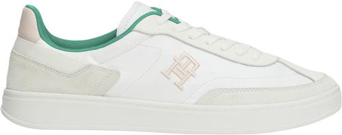 Tommy Hilfiger TH Heritage Court Sneaker Kvinde White/olympic Green Sneakers Str 38 - hos Magasin