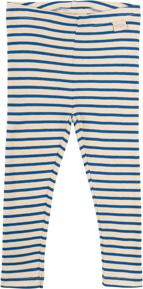 Se PETIT PIAO Legging Modal Striped Str 92 cm - Deep Cobalt/dark Leggings Bomuld hos Magasin ved Magasin