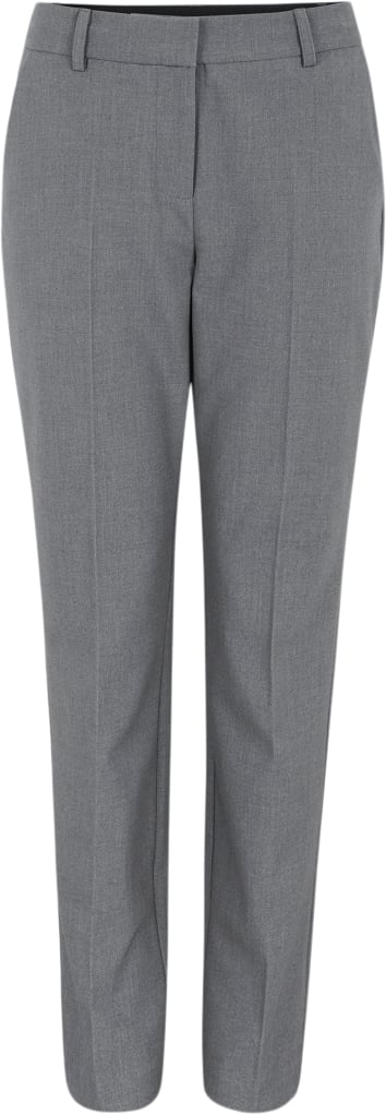 Soft Rebels Srvilja mid Waist Pant Kvinde Medium Grey Melange Bukser Regular Fit Str L - hos Magasin