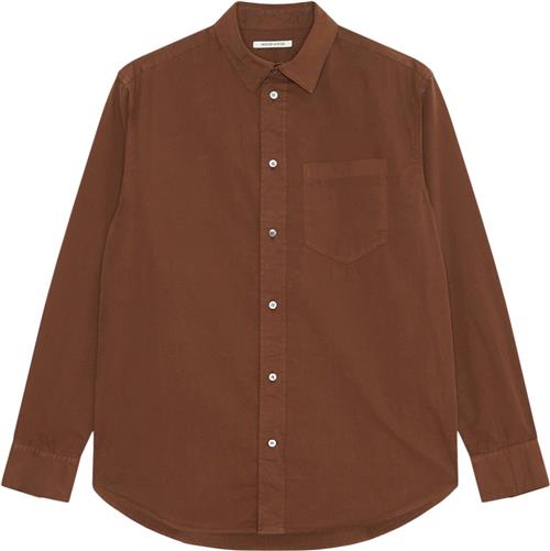 Se Wood Wood Wwnico Shirt Kvinde Terra Brown Langærmede Skjorter Str M - hos Magasin ved Magasin