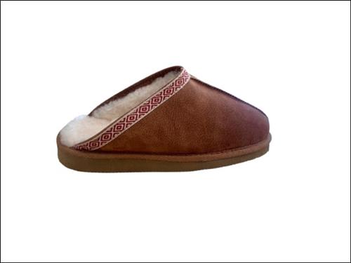 Se Royal Slippers Crown Kvinde Brown Hjemmesko Str 43 - hos Magasin ved Magasin