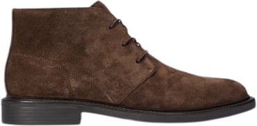 Se Polo Ralph Lauren Suedeasher Chukka-bo-mcb Mand Chocolate Brown Snørestøvler Str 44 - hos Magasin ved Magasin