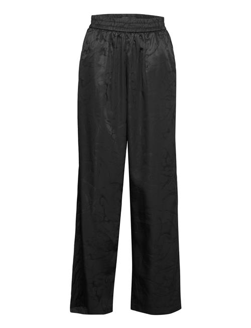 HAN Kjøbenhavn Jacquard Wide-Leg Trousers HAN Kjøbenhavn Black