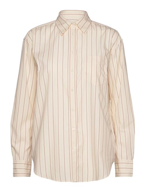 GANT Rel Classic Poplin Striped Shirt GANT Beige