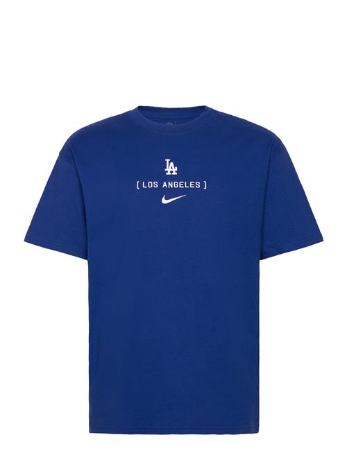 NIKE Fan Gear Men's Nike Max 90 Arch Fashion Tee - Los Angeles Dodgers NIKE Fan Gear Blue