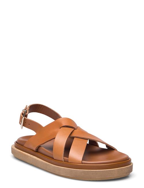 ALOHAS Trunca Tan Leather Sandals ALOHAS Brown