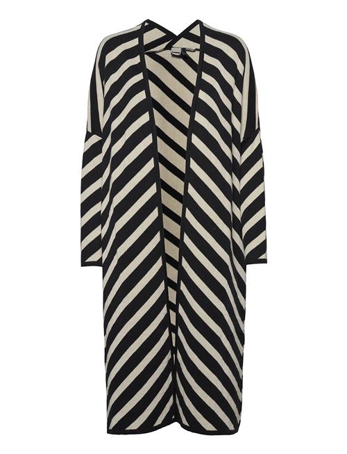 Se Long Stripe Cardigan Papu Patterned ved Booztlet