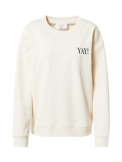 #NANDINI x NovaLanaLove Sweatshirt 'YAY'  creme / sort