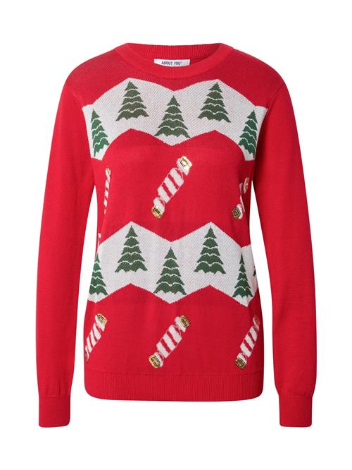 ABOUT YOU Pullover 'Vicky Christmas'  rød