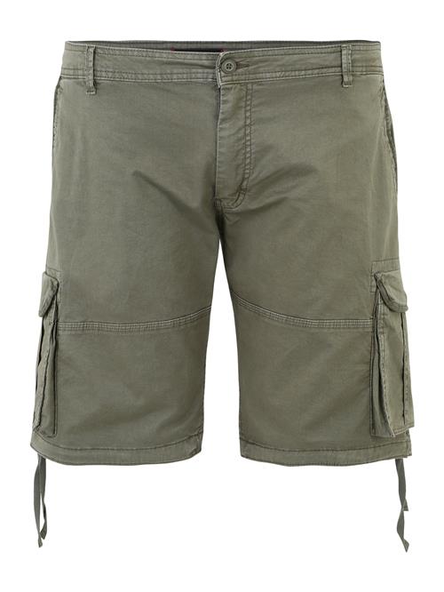 Jack & Jones Plus Cargobukser 'ZEUS'  oliven