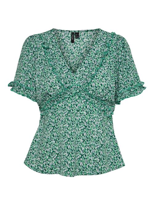 VERO MODA Shirts 'Splash'  grøn / mint / mørkegrøn / hvid