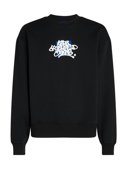 Se KARL LAGERFELD JEANS Sweatshirt  blå / sort / hvid ved About You