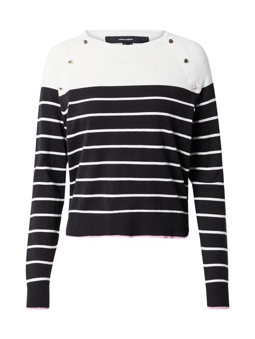 VERO MODA Pullover 'VMAlma'  sort / hvid