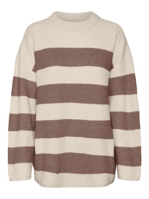 Se VERO MODA Pullover 'PHILINE'  beige / brun ved About You