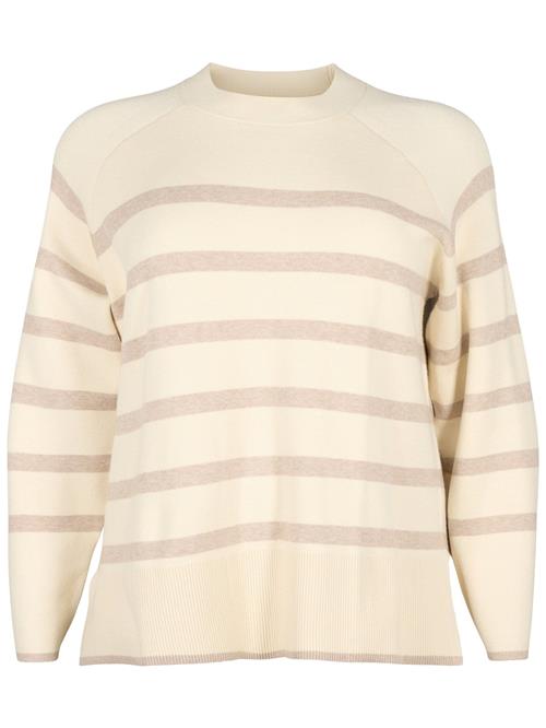 Zizzi Pullover 'Zoe'  beige / lysebeige