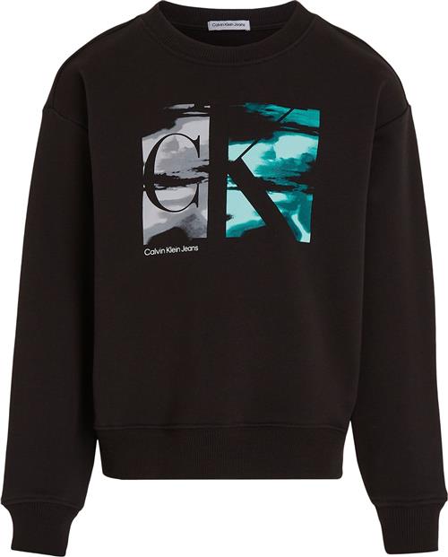 Se Calvin Klein Serenity Monogram CN Str 16 år - Beh Sweatshirts hos Magasin ved Magasin