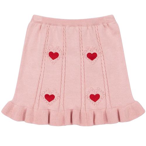 Se Konges Sløjd SOLEIL KNIT SKIRT GOTS | Lyserød | 18 months ved Babyshop