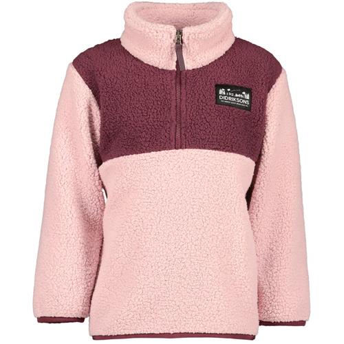 Se Didriksons GOSIG KIDS HALFZIP, Dusty pink GOSIG Kids Halfzip Sweater Dusty Pink | Lyserød | 90 cm ved Babyshop