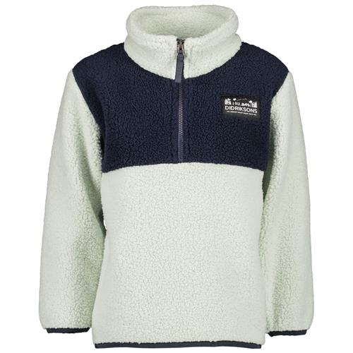 Se Didriksons GOSIG KIDS HALFZIP, Pale Mint GOSIG Kids Halfzip Jacket Pale Mint | Grønn | 100 cm ved Babyshop