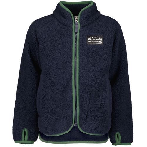 Se Didriksons GIBBS KIDS FULLZIP 2, Navy Gibbs Fullzip Kids Jacket Navy | Marine blå | 110 cm ved Babyshop