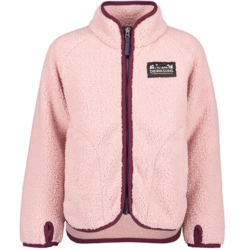 Didriksons GIBBS KIDS FULLZIP 2, Dusty pink GIBBS Kids Fullzip Jakke Dusty Pink | Lyserød | 120 cm