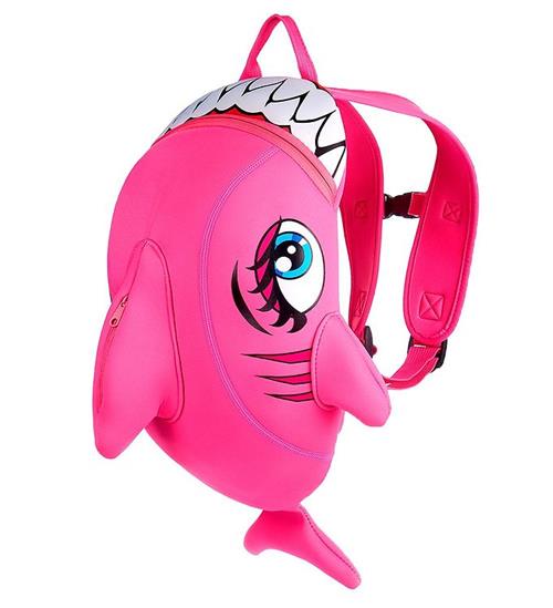 Crazy Safety BÃ¸rnehavetaske - Shark - Pink