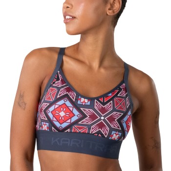 Kari Traa Bh Fröya Wool Sports Bra Mørkblå polyester Large Dame