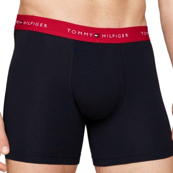 Tommy Hilfiger 3P Boxer Brief WB Sort/Rød bomuld Medium Herre