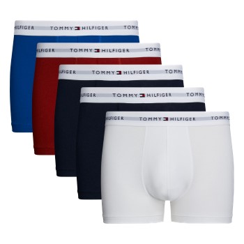 Tommy Hilfiger 5P Signature Cotton Essential Trunk Blå/Rød bomuld XX-Large Herre