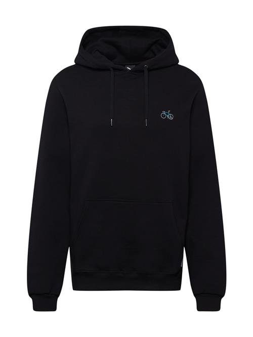 Iriedaily Sweatshirt 'Peaceride'  lyseblå / sort / hvid