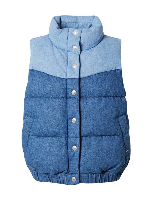 Se LEVI'S ® Vest 'Juno Western Puffer Vest'  blue denim / lyseblå ved About You