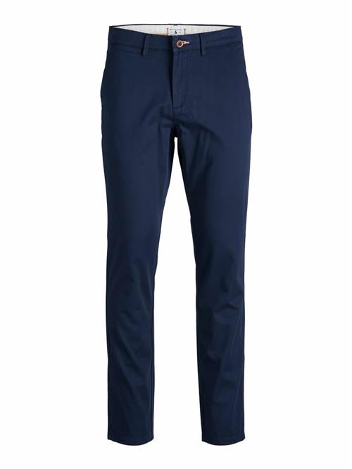 JACK & JONES Lærredsbukser 'JPSTOllie JJJagger'  navy