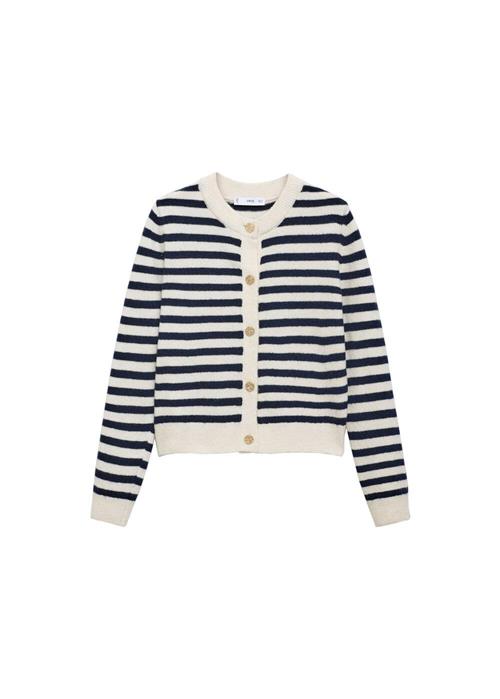 Se MANGO Cardigan 'Eliote'  beige / marin ved About You