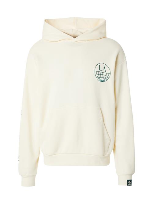 Se ADIDAS ORIGINALS Sweatshirt 'LA WORLD'  gran / hvid ved About You