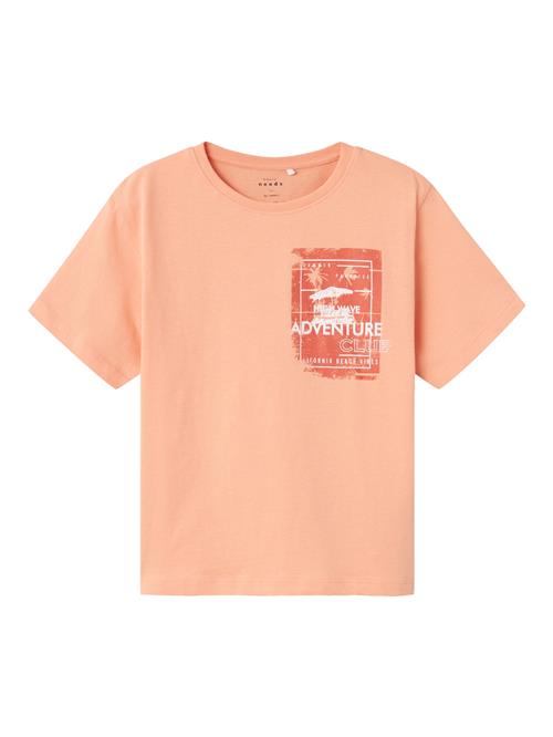 Se NAME IT Shirts 'VAGNO'  orange / mørkeorange / offwhite ved About You