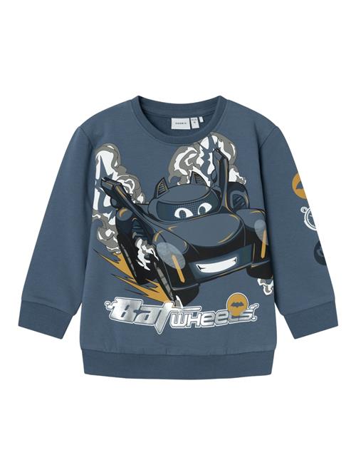 NAME IT Sweatshirt 'NMMSEPP BATWHEELS'  safir / gylden gul / sort / hvid