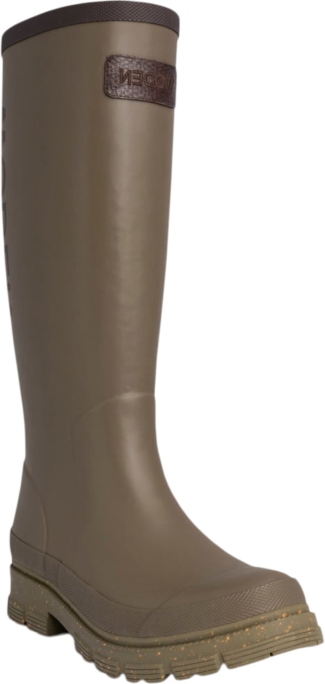 Woden Le Waterproof Kvinde Dark Olive Gummistøvler Str 41 - Polyester hos Magasin