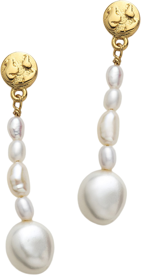 Se With love darling Freshwater Pearl Earrings ONE SIZE - Ørestikker hos Magasin ved Magasin