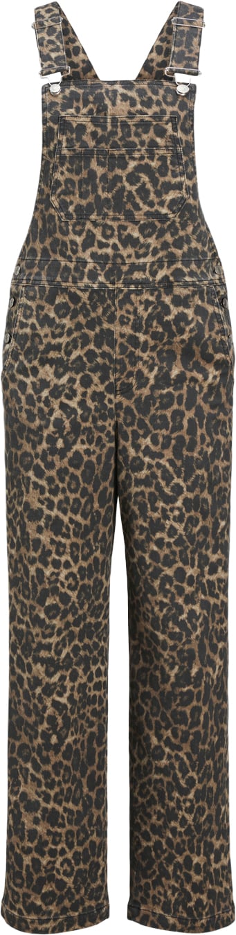 JJXX Jxsarah LEO Overall EX PNT Kvinde Cornstalk/leopard Bukser Str XL - hos Magasin