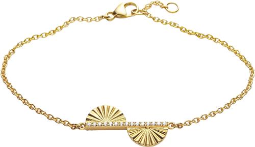 With love darling Fan Leaf Bracelet ONE SIZE - Kædearmbånd Med Vedhæng hos Magasin