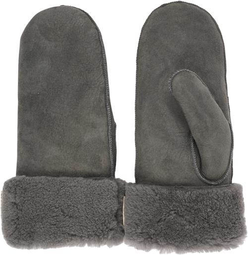 Lovelies Belukta Mittens - Sheep Suede W/ Curly Shearling Around TH L - Vanter hos Magasin