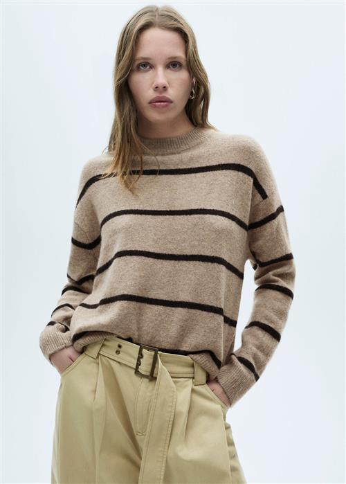 Se MANGO Sweater .- Marina Kvinde Medium Brown Sweaters Plus Size Str XS - hos Magasin ved Magasin