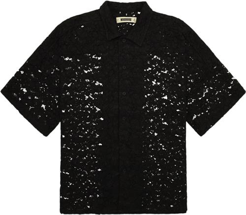 Woodbird Wbluna Flower Shirt Kvinde Black Skjorter Str S - hos Magasin