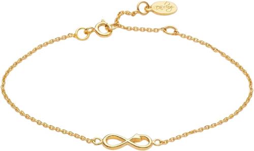 With love darling Infinity Bracelet Vermeil (925 Sterling Silver Gold Plated 2. 5 Micron ONE SIZE - Kædearmbånd Med Vedhæng hos Magasin