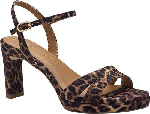 Se Tamaris 128336-42 Kvinde Leopard Højhælede Sandaler Str 40 - hos Magasin ved Magasin