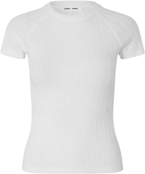 Se Samsøe Samsøe Salinn Tshirt 15277 Kvinde White Toppe Str L - Bomuld hos Magasin ved Magasin