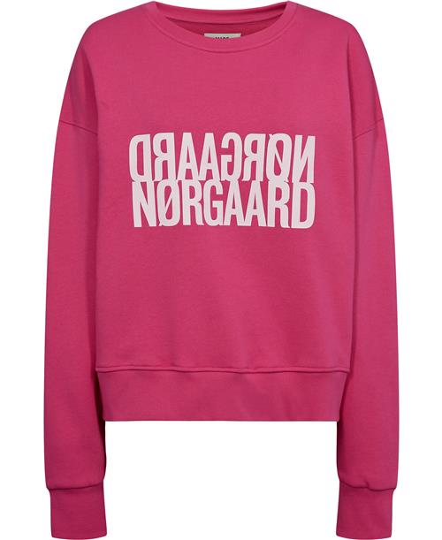 Se Mads Nørgaard - Copenhagen Organic Sweat Tilvina Sweatshirt Kvinde Fuchsia Purple Sweatshirts Str L - hos Magasin ved Magasin