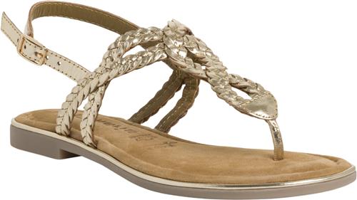 Tamaris 128155-42 Kvinde Light Gold Flade Sandaler Str 40 - hos Magasin