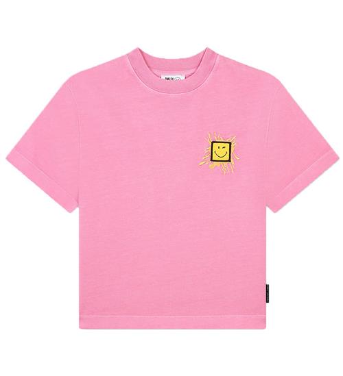 Se Little Marc Jacobs T-shirt - Fuschia m. Print ved KidsWorld