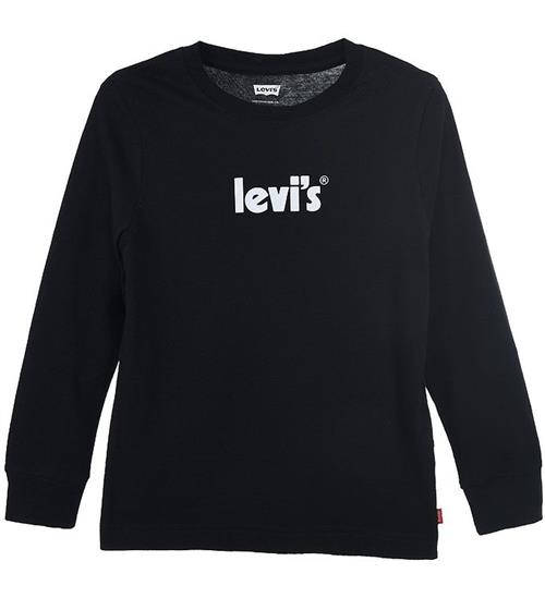 Se Levis Bluse - Poster Logo - Black ved KidsWorld